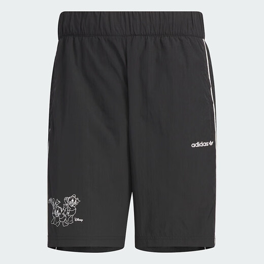 阿迪达斯 （adidas）运动裤男裤夏季新款三叶草休闲裤梭织透气五分裤短裤JP1416 JP1415黑色 迪士尼联名 3XL