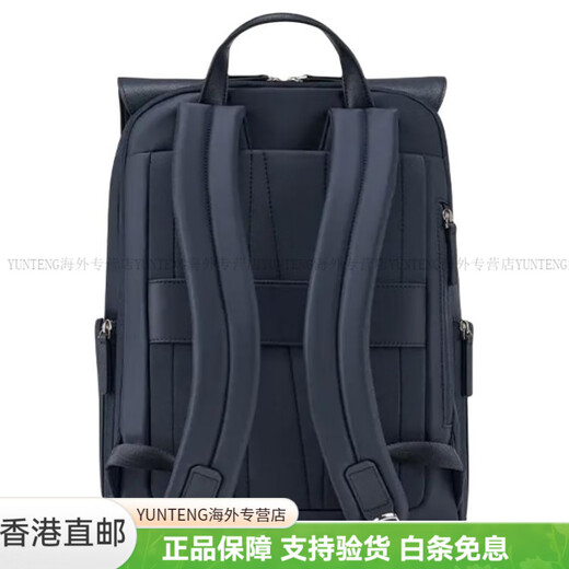 Samsonite Loffice Logo Villade ouverture et fermeture Tissu Cow Cuir Sac à dos Small Style's Navy Blue High Basic Package (sac)