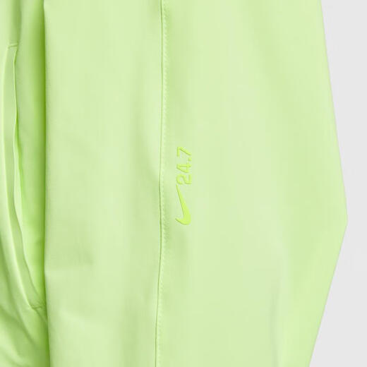 
Nike (NIKE) women's zipper breathable quick-drying light wet mesh splicing casual fluorescent yellow-green sports jacket HJ0964-701 M