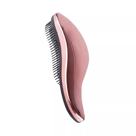 Tanbeiman dog comb, pet bath special tool, knot comb, massage comb, remove floating hair comb, dog washing tool, anti-static, dog bath brush, long handle, rose gold, about 18cm