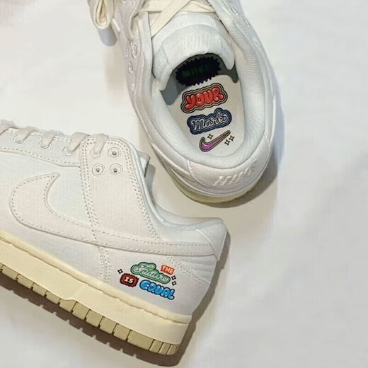 Nike (Nike) Женская обувь Dunk Low Low Low Top Retro Boards Shosers Casual Shoes Dh9765 FD0868-133 Серый холст 36,5