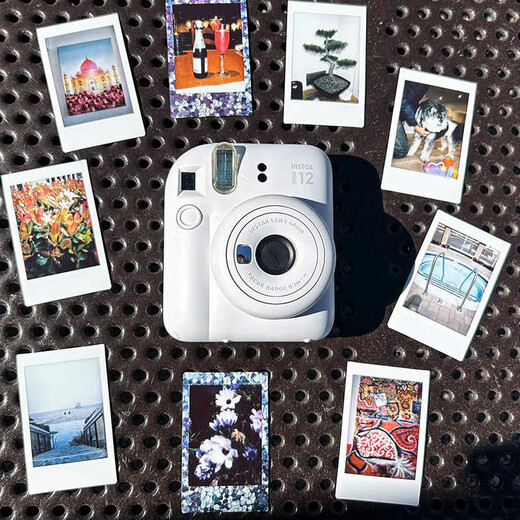 Fuji (FUJIFILM) instant camera mini12 camera mini11 upgraded photo paper one-time imaging photo birthday gift Mini12 Jasmine White International version Mid-Autumn Festival gift