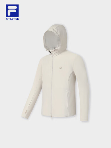 Fila Herren-Strickjacke 25 Sommer Neue Outdoor-Fitness rennen leichte und kühle, atmungsaktive Sonnenschutz Kapuze mit Top Bohnen-BG M 170/92a/m