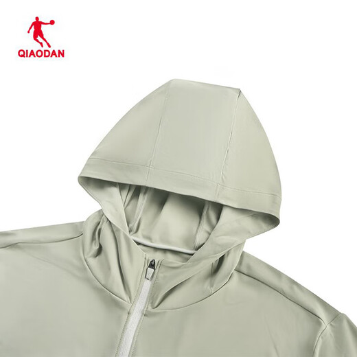 乔丹（QIAODAN）【商场同款】针织开衫男秋季保暖防风带帽运动外套QSEWD3252012 榛果灰 2XL