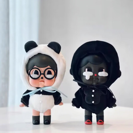 泡泡玛特 POP MART 哭娃Crybaby悲伤动物园大娃摆件玩具 THE SASSY RHINO
