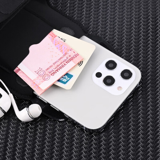 CLCEY running arm bag for men and women outdoor sports arm bag fitness equipment Apple Huawei universal mobile phone case wrist bag anti-sweat large black 7-inch universal
