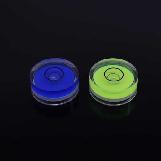 Bun Peng bubble level level round universal portable green light small high-precision balance ruler level bubble tape 12x60mm (1 piece)