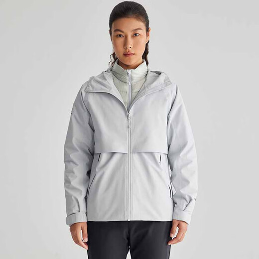 Kailas Kailas Gedua-Serie Sport im Freien im Freien und abnehmbar Down-Liner Drei-in-eins-Windschutz und Wärme flacher Wolkengrau xl xl