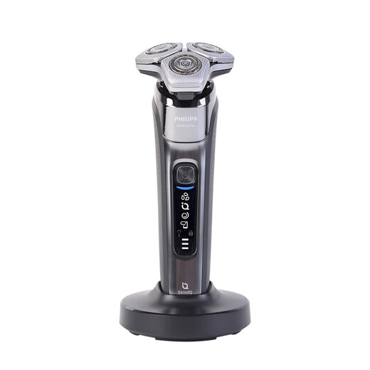 Philips (Philips) Shaver 9 Serie S9647 Waschen Smart Shave Hive Elektrogeschenk für den Freund S9642 SP9871 Silber mit drahtloser Ladeständer Geschenktaschen Messer Kopf Cover