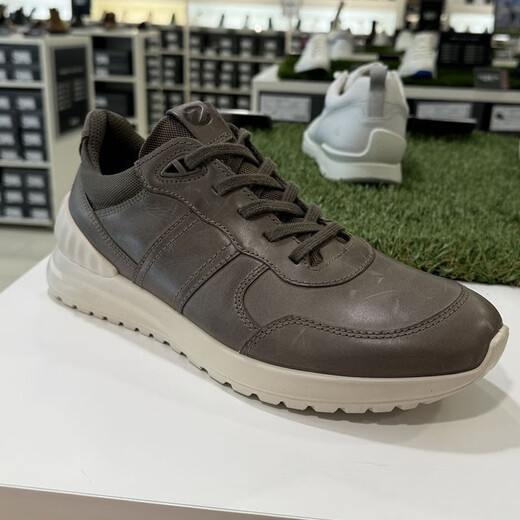 AIBU (ECCO)/AIBU Herren Frühling und Herbst Echtes Leder Vielseitige Schnürsportsport-Casual Shoes Yayue Leichtgewicht 503754 503754-12014 Brown 41