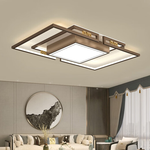 OPP (OPPLE) 2025 Nouveaux lumières de salon chinois Simple Rectangular LED Plafond Lights New Villa Designer Book 1W 6189 Round-55 * 9cm Tre-couleurs Semballage
