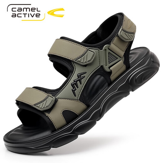 
German dynamic sandals men's summer new outdoor sports soft-soled beach shoes non-slip wear-resistant casual sandals camel dynamic non-slip 9230 black 43