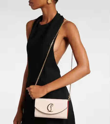 Lou Boting light luxury women's LOUBI54 chain leather clutch mulloured one size