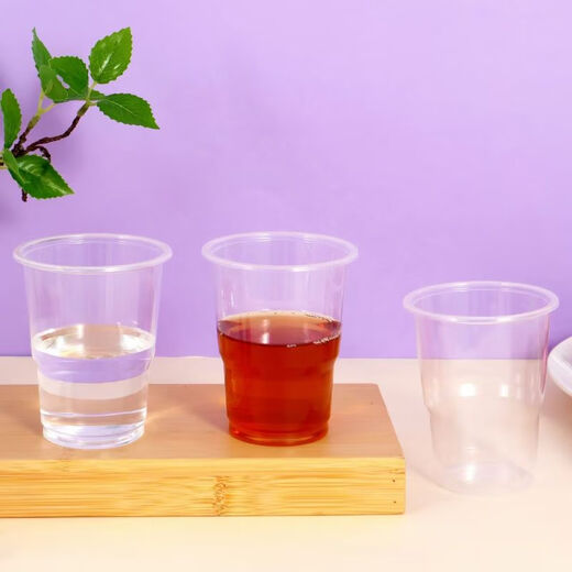 JD Logistics Disposable Thickened Plastic Cups Household Water Cups 64 Pack Food Grade Large Capacity Men and Women White 160ML