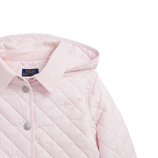 Ralph Lauren Girls Classic gesteppte wasserdichte Scheune-Jacke RL41071 650-Pretty Pink One Size 4