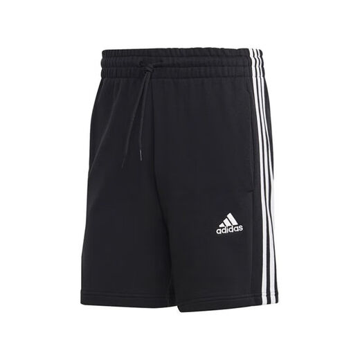 阿迪达斯（adidas）短裤男裤夏季2025新款针织裤透气舒适宽松休闲裤运动裤 IC9435黑色 L