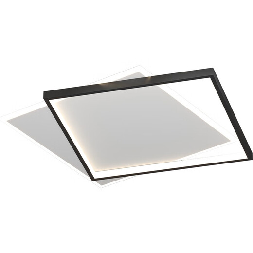 LED Plafond Light salon chambre Lumière moderne simple atmosphérique Master chambre principale carrée nordique pour enfants lampe de chambre 1W citron jaune 9922 rond noir 55 cm Extreme
