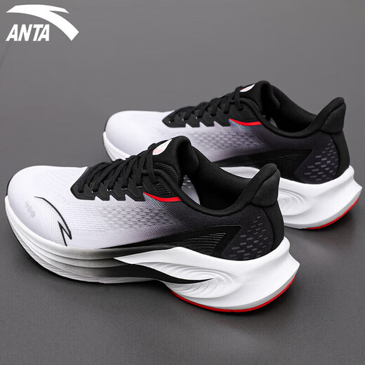 Anta sting 6丨Men's shoes sports shoes men's summer new breathable mesh cushioning running shoes lightweight soft sole running shoes sand grey/signal blue/basic black 42