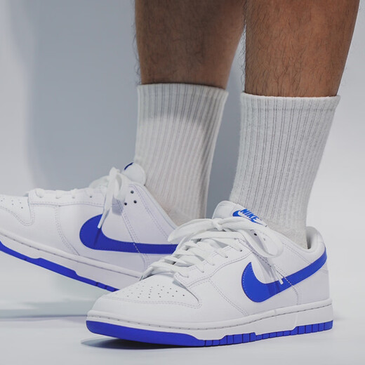 
Nike (NIKE)/Nike Dunk Low Blue and White Low Top Fashion Sports and Casual Board Shoes DV0831-104 White and Green FD9922-151 Spot 36