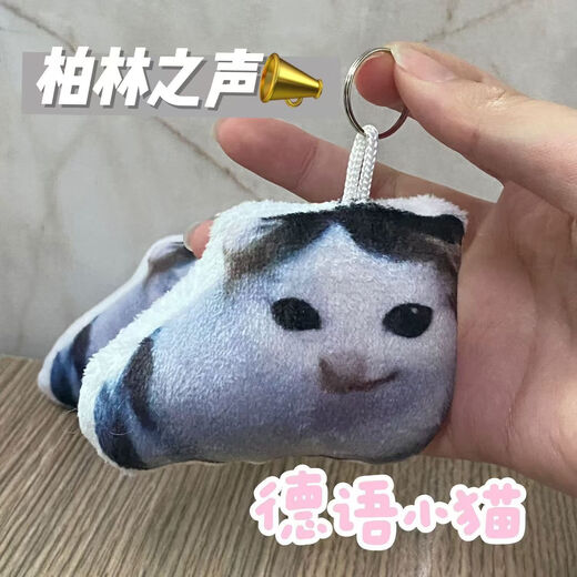 网红疯狂旋转猫集合蒜鸟钥匙扣Oi旋转猫挂件发声器钥匙扣搞笑猫 小猫钥匙扣挂件-大局逆转吧