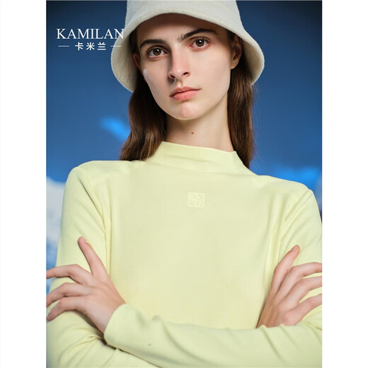 Kamilan Temperrament Half Coundleneck Pull pour les femmes 2024 AUTOMNE Couleur solide Couleur solide à manches longues à manches longues