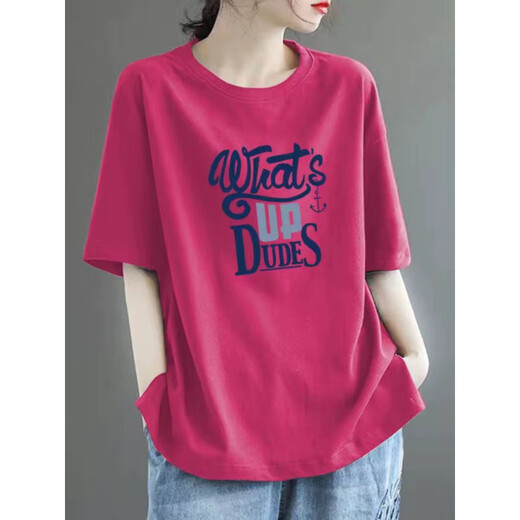 Pierre Cardin 100 reines Baumwoll-Kurzarm-T-Shirt für Frauen High-End-vielseitige und modische tägliche Stil Lose großer Slimmsleeved Top 983# White [100% Baumwolle] Die beliebten S in diesem Jahr [empfohlen 80-100jin [Jin gleich 0,5 kg]]