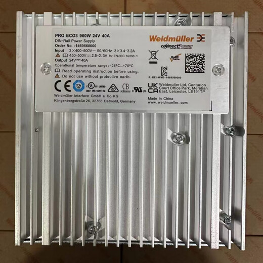 Weidmüller PRO ECO3 960W 24V 40A switching power supply module 1469560000 rail mounting 40A 960W x 24V