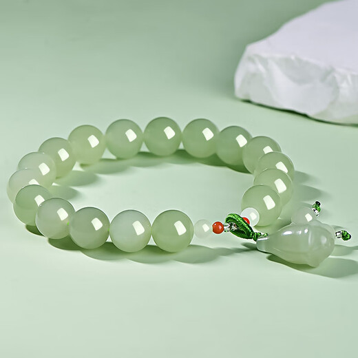 Кейук -живой отбор Hetian Jade Bracelets Женщины множественные стили Lulutong Hetian Jade Bead Bracelets нефриты браслеты нефритовые браслеты Magnolia Цветочные аксессуары +10 мм D2575Z