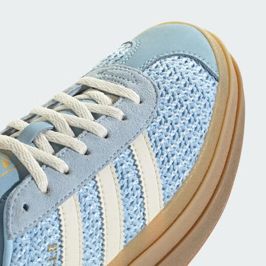 阿迪达斯 （adidas）Originals三叶草2025年男女GAZELLE BOLD W经典厚底运动板鞋 JS3899 40
