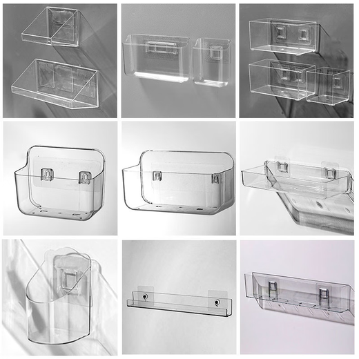 DUTRIEUX wall-mounted transparent storage box workstation station kitchen seasoning rack 4877.U port transparent basket-1 medium length (with two pairs of mothers and children