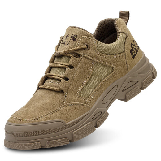 Zapatos de protección de mano de obra Los zapatos de seguridad anti-smash y anti-esting de seguridad inverso de cuero retirable, resistente al desgaste, zapatos de trabajo de trabajo aislados cómodos y livianos electricistas 42