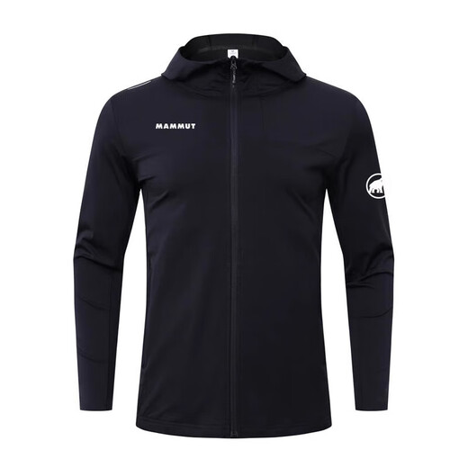 Mammoth outdoor sports and casual men's soft shell jacket spring and autumn hooded jacket windproof waterproof quick-drying breathable top 9871-Phantom Gray M