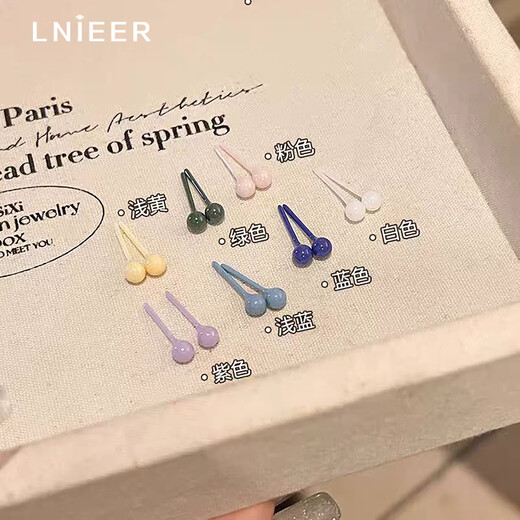 Lnieer medical bio-porcelain ear piercing earrings, anti-allergenic earrings, anti-clogging, no-removal ear bone nails, ear sticks, high-end earrings for women, white bio-porcelain earrings, medical grade ear piercing