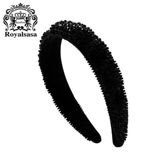 Royal sasa royal salsa heavy industry beaded sequin headband headband fashion versatile outdoor departure card French lady temperament headband