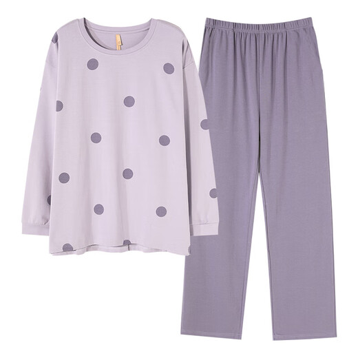 Banana spring and autumn pajamas for women pure cotton students large size loose Korean long-sleeved suits for outdoor summer and winter casual home clothes GXT9923 M (recommended 75-95Jin [Jin equals 0.5 kg])