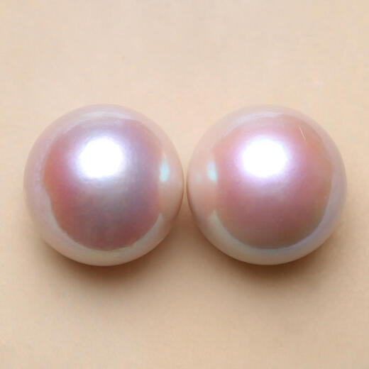 AAA14mm Edison Runde Perlen gepaarte natürliche weiße nackte Perlen Süßwasserperlen Hochglanz weiß transluzent Pulver Customized BEK Hellgelb BEK1049 14-15mmmm