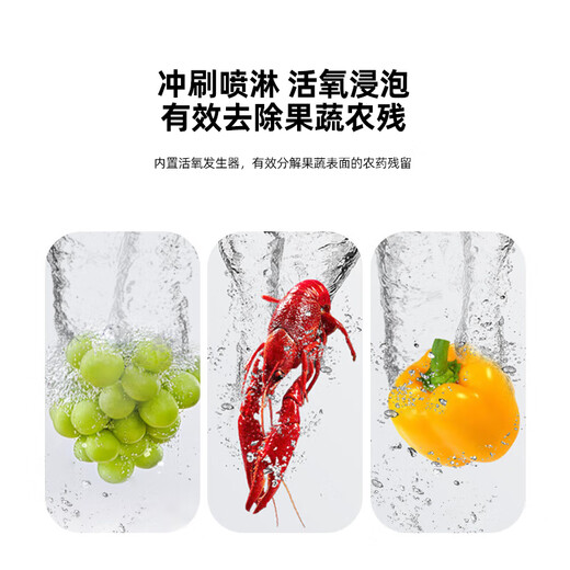 GORGENOX, German installation-free dishwasher desktop 4 sets, no need for water pipes, high-temperature sterilization, maternal and infant fruit and vegetable washing, household small dishwasher, upgraded self-absorbing D30A first-level washing and drying + maternal and infant fruit and vegetable washing