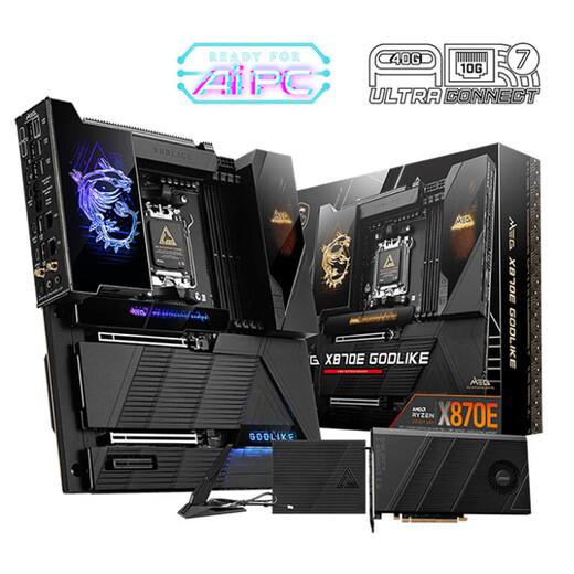 MSI (MSI) -P WiFi Tomahawk Rakete dunkle x870e Klinge ti gottleichter Gott des Kriegs Motherboard MSI X870 Tomahawk Wifi Tomahawk Rakete No Memory Ryzen R9 9900x Boxed