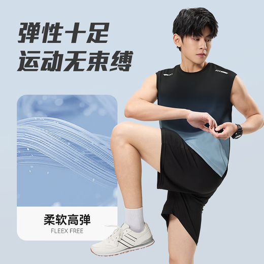 Victoria Traveler Sportswear Set Men's Ice Silk T-shirt Running Quick Dryer Sleeveless Summer Vest Shorts Fitness Basketball Suit XL