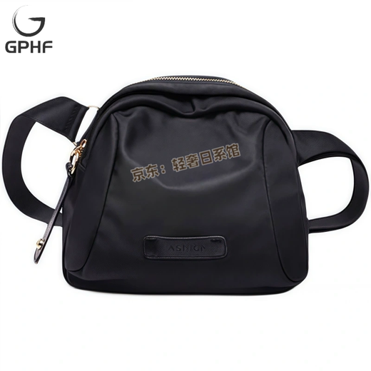 
GPHF Japan 2025 new bag women's Oxford cloth women's crossbody bag fashionable personality shoulder bag versatile shell bag black extreme night black_1