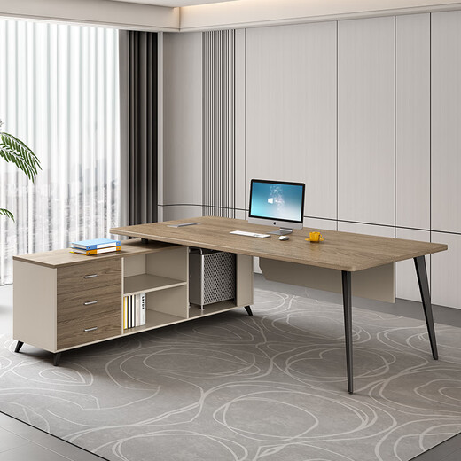 Semphia Boss Desk Simple Modern Supervisor Desk Office Furniture Manager Office Leader Desk and Chair Combination 1.8 Meters