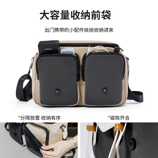 CWATCUN shoulder camera bag Japanese portable casual mirrorless SLR cardon professional crossbody suitable for Fuji Canon Sony Nikon camera bag