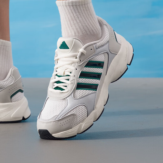 
Adidas casual shoes men's shoes 2025 autumn new sports shoes Crazychaos dad shoes shock-absorbing running shoes FX9105 JS4839 bright white/forest green 40