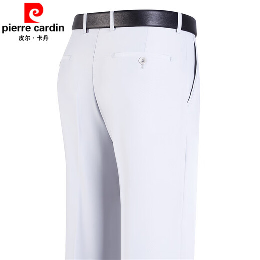Pierre Cardin Summer le pantalon masculin d'âge moyen Mulberry Silk Silk High Wistr Casual Loose Pantal