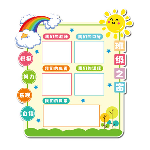 Chengliu Class Business Card Campus Cultural Wall Sticking Three-dimensional Class Service Column Creative Classroom Door Decoration X1392A-5mm Snowboard