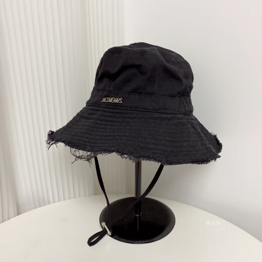 Koreanische Version Ins Feste Farben Stämme Buchstaben Großer Rangfischer Fischer Hut Frauen Frühling und Sommer im Freien Tether Sun Wanderwanderung Sonnenschutz Hut Beige (54-57,5 cm)