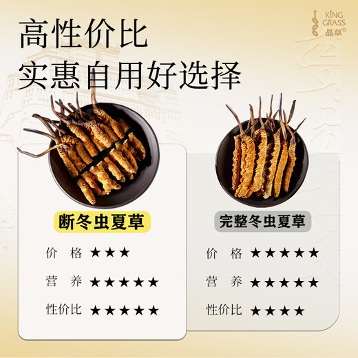 Kristallgras Cordyceps sinensis gebrochenes Gras Big zerbrochener Cordyceps 10 Gramm Ernährungsgeschenk für mittlere und ältere Menschen erschwingliche Selbstverwendungspaket