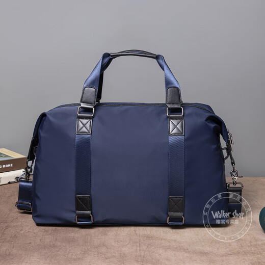 Bolsa de viaje de Walker Shop para hombres Ligeros Ligeros Ligeros Mano de viaje Bolguía de mano de gran capacidad Bolsa de hombro de viaje de corta distancia Bag Casual Fitness Blue Modelo de separación húmedo y seco de húmedo gran tamaño [50*22*28 cm]