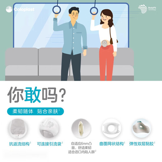 康乐保胜舒Mio一件式微凸/深凸尿路造口袋16837/16867 1盒/10个16867深凸透明袋(可剪孔径10-4