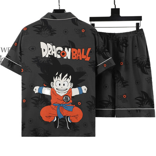 Ukuhpk Summer Pyjamas Men's Men's Short à manches à manches courtes de grande taille de vêtements décontractés de grande taille de dessin animé 3271 # [haute qualité] M norme (High 165100Jin [Jin est égal à 0,5 kg]))